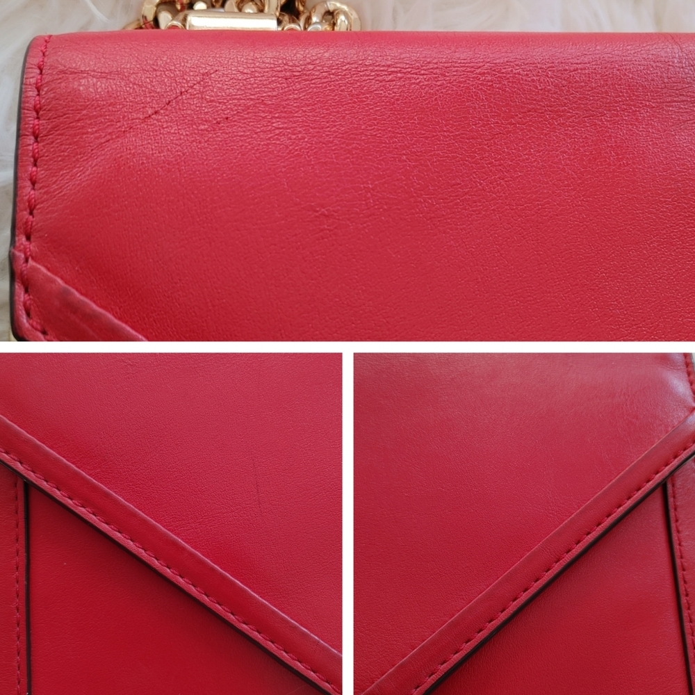 Michael Kors Whitney Red Leather Bag - Picture 3 of 16